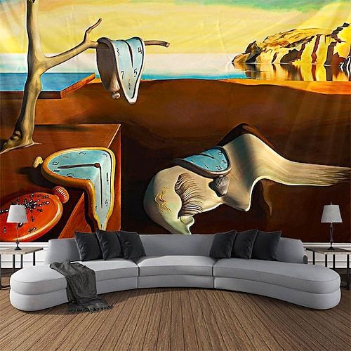 

Salvador Dalí pintura tapiz colgante arte de la pared tapiz grande decoración mural fotografía telón de fondo manta cortina hogar dormitorio sala de estar decoración