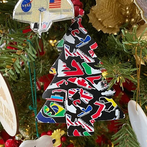 

Formula 1 Racing Tracks Ornaments, Christmas Gift Xmas Gift