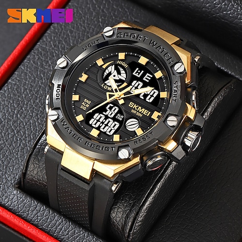 

SKMEI Femme Hommes Montre Digitale Extérieur Sportif Mode Affaires Lumineux Fonction réveille Calendrier IMPERMÉABLE PUT Suivre