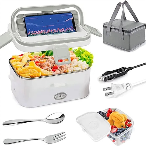 1.8L Electric Lunch Box 60W Food Heated Portable Food Warmer