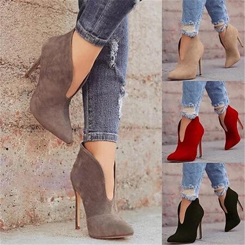 

Mujer Tacones Escarpines Botas Tallas Grandes Sandalias Botas Botas de verano Botas de tacon Fiesta Diario Discoteca Verano Invierno Tacón de Aguja Dedo Puntiagudo Vintage Moda Sensual PU Mocasín