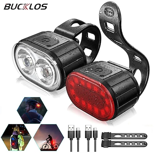 

radfahren fahrrad vorne hinten licht set fahrrad usb ladung scheinwerfer licht mtb wasserdichte rücklicht led laterne fahrrad teile
