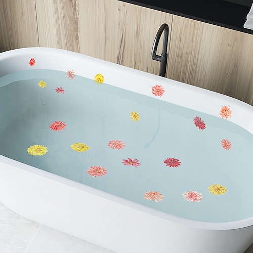 

6 unids/set de pegatinas para bañera con patrón de vida marina, tira adhesiva antideslizante de PVC negro para baño.