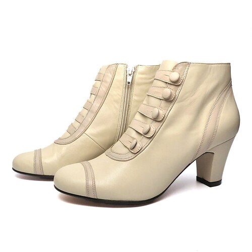 

Mujer Botas Botas con botones Tallas Grandes Botas de tacon Fiesta Exterior Diario Botines Botines Tacón de gatito Dedo redondo Elegante Vacaciones Vintage Cuero Sintético Cremallera Bloque de color