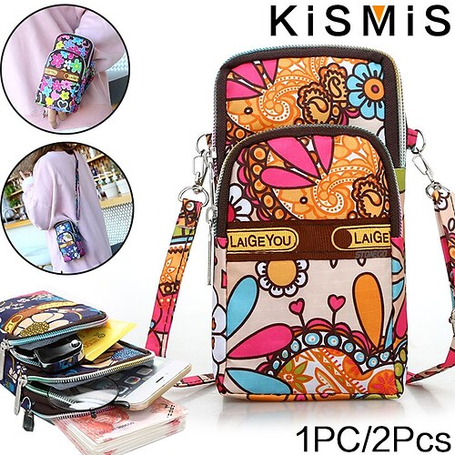 

Kismis 1pc 10 style mode femmes sport sac carré mini pochette pour téléphone portable sacs à bandoulière