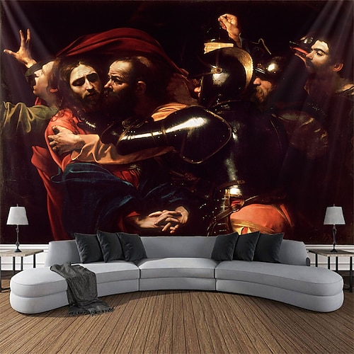 

caravage peinture suspendus tapisserie mur art grande tapisserie murale décor photographie toile de fond couverture rideau maison chambre salon décoration