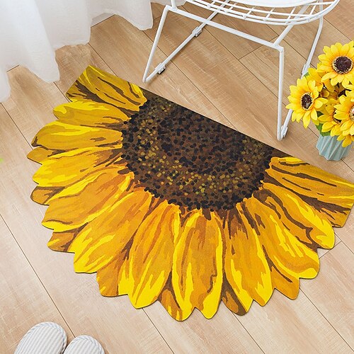 

Felpudo para entrar a la casa, limpie los zapatos antes de entrar, alfombra gris con forma de flor para el hogar, baño, parte inferior de goma, alfombra antideslizante para uso doméstico