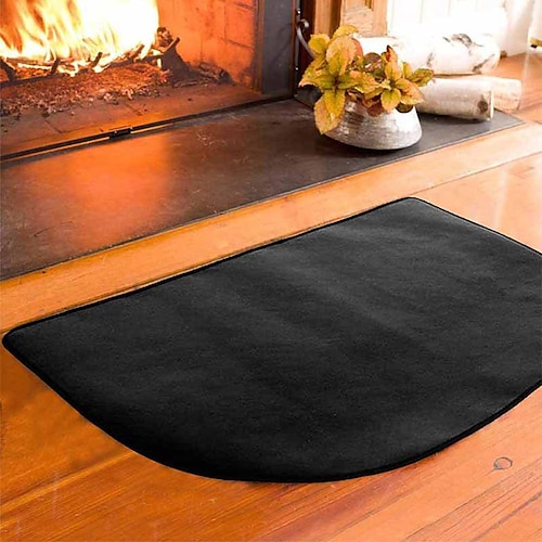 

Estera ignífuga para chimenea semicircular utilizada para chimeneas de madera protección de alfombra para chimenea estera ignífuga de silicona para chimenea manta aislante para chimenea