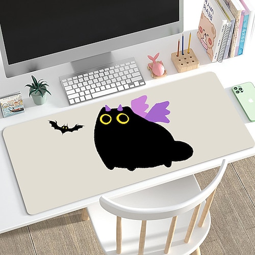 

Large Size Desk Mat 31.511.8in Cartoon Non-Slip with Stitched Edges Cloth Mousepad for Computers Laptop PC