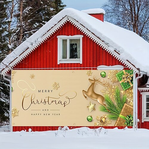 

1 pièces atmosphère de couverture de porte de garage de noël