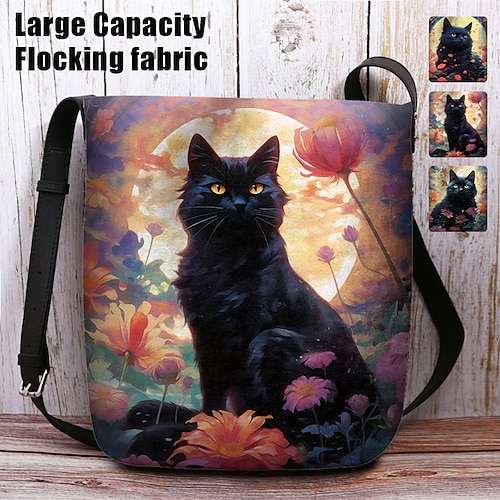 

Damen Umhängetasche Schultertasche Flauschige Tasche Polyester Outdoor Einkauf Täglich Bedruckt Hohe Kapazität Leichtgewichtig Langlebig Katze Gelb Rot Blau