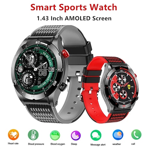 

Montre connectée ex102 pour hommes, appel bluetooth, moniteur de fréquence cardiaque 24h, sos, gps, piste de sport, voix ai, pression artérielle