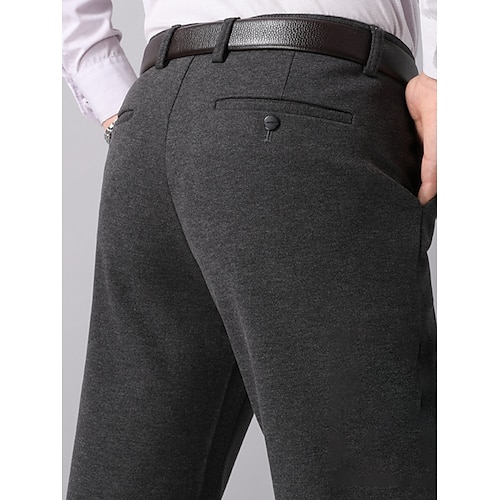 

Homme pantalon de costume Pantalons d'hiver Pantalon Pantalon de costume Pantalon en tweed Poche Plein Confort Respirable Extérieur du quotidien Sortie Mode Décontractées Kaki Bleu de minuit