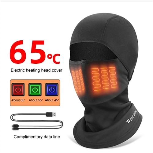 

West biking-gorro de invierno para ciclismo, cómodo gorro calefactor a prueba de viento, mascarilla facial calefactora para esquí, bicicleta y motocicleta