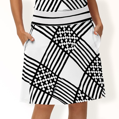 

Women's Tennis Skirts Golf Skirts Breathable Quick Dry Moisture Wicking Tennis Clothing Golf Apparel Regular Fit Golf Tee Pocket Plaid Summer Tennis Golf Pickleball