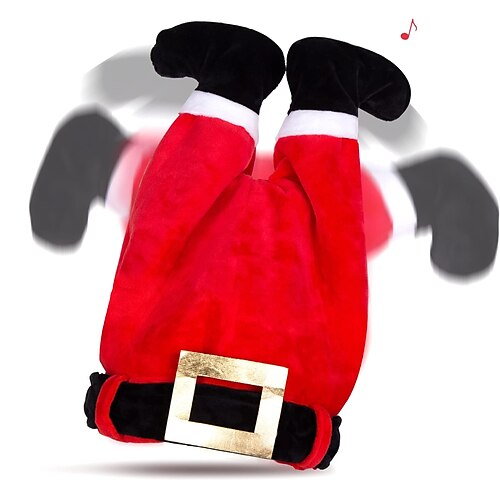 

Singing and Dancing Electric Christmas Hat, Funny Hat Novelty Santa Hat Crazy Hats Elf Hat Santa Pants Hat