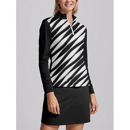 

Women's Golf Polo Shirt Golf Shirt Black Long Sleeve Golf Apparel Golf Clothes Golf Attire Clothes Outfits Wear Apparel