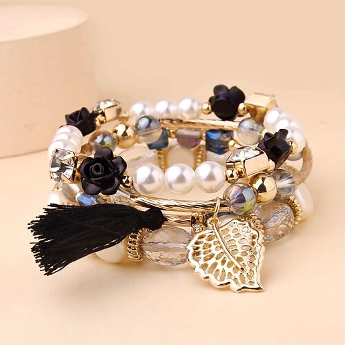 

Women's Chain Bracelet Bracelet Retro Fashion Diamond Flower Elegant Cute Statement Cartoon Alloy Bracelet Jewelry Gold For Christmas Party Evening Festival