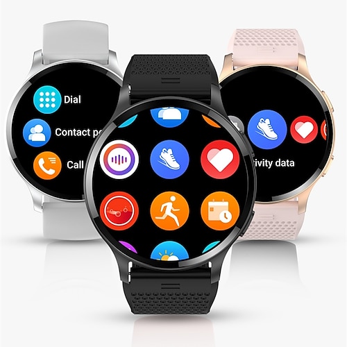 

Lw77 montre intelligente hommes 1.45 ''bt appel 24h fréquence cardiaque ai assistant vocal ip68 étanche fitness 100 sport smartwatch