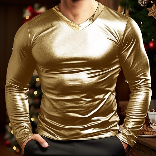 

Men's T shirt Tee Tee Top Long Sleeve Shirt Plain Turtleneck Street Vacation Long Sleeve Clothing Apparel Fashion Designer Basic