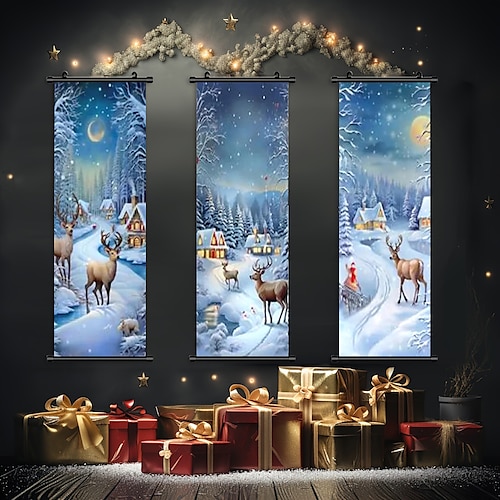 

tirages du jour de Noël image moderne décoration murale suspendue cadeau toile roulée non encadrée non étirée