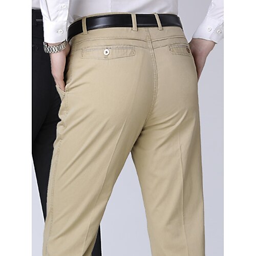 

Homme Pantalon Chino Pantalon chino Poche Jambe droite Plein Confort Respirable Extérieur du quotidien Sortie 100% Coton Mode Décontractées Noir Jaune