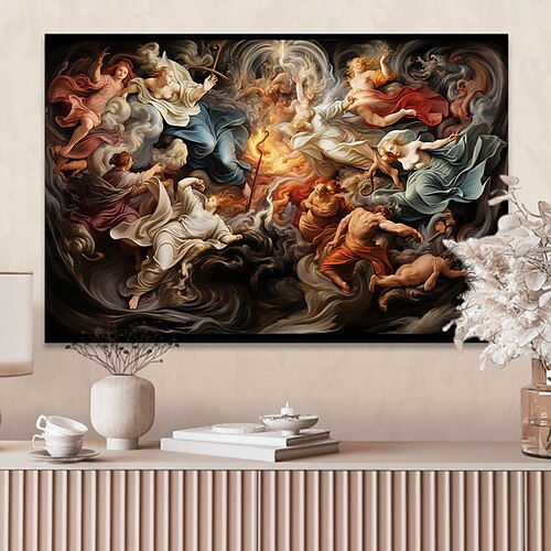 

People Wall Art Canvas Angel Prints and Posters Abstract Portrait Pictures Decorative Fabric Painting For Living Room Pictures No Frame