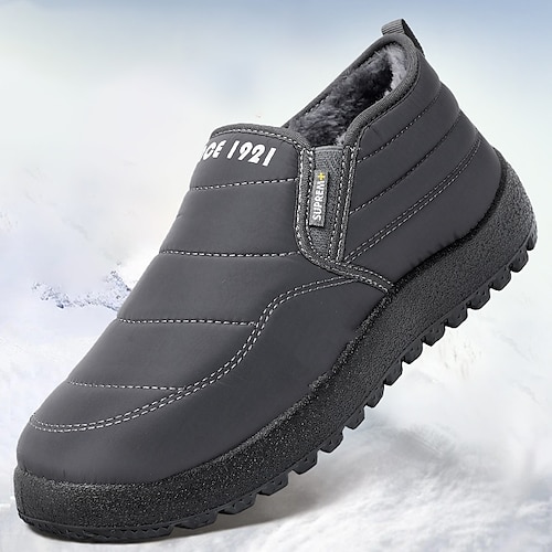 

Herren Stiefel Retro Winterstiefel Wanderschuhe Brautkleider schlicht Täglich PU Komfortabel Stiefeletten / Stiefeletten Halbschuhe Schwarz Grau Frühling Herbst