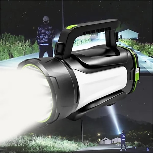 

High power LED Flashlight Searchlight Spotlight Torch Camping Lantern Light Red and White Sidelight for Hiking Hunting