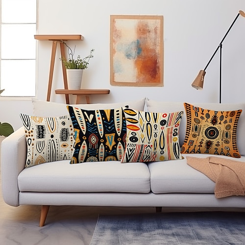 

Ethnischer Rtro-Doppelseiten-Kissenbezug, 1 Stück, weich, dekorativ, quadratischer Kissenbezug, Kissenbezug für Schlafzimmer, Wohnzimmer, Sofa, Couch, Stuhl