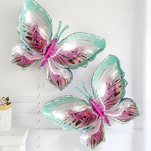 

1pc grands ballons papillon en aluminium, ballons papillon colorés, décorations de fête d'anniversaire et de mariage, ballons photo, ballons de fête, décorations d'anniversaire, décorations de chambre