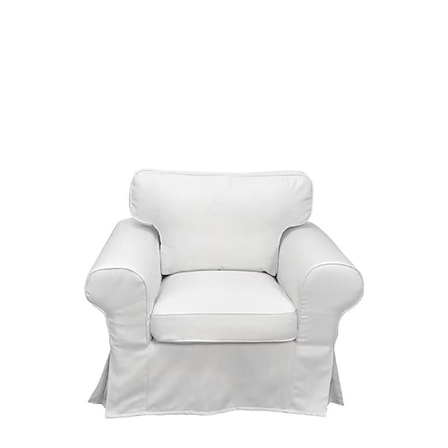 

housse de chaise ektorp en coton avec housse de coussin et housse de dossier en T, housse de fauteuil ikea ektorp de remplacement 1 place pour chiens, housse de protection de meubles de canapé