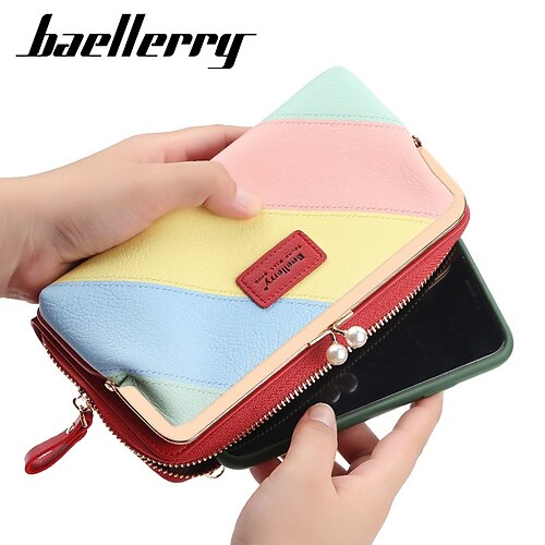 

EM. Bolsa mensageiro baellery, bolsa de ombro estilo coreano, estilo horizontal, com zíper, bolsa para telefone, carteira feminina, porta-moedas, porta cartão