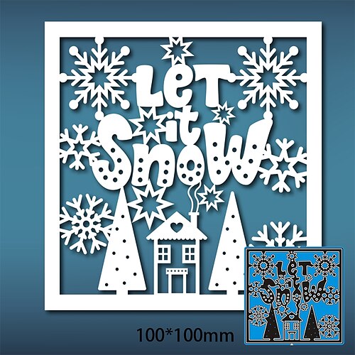 

Matrices de découpe en métal flocon de neige de noël, pour la fabrication de cartes, décoration de bonne année, pochoirs de gaufrage, découpes, fournitures de scrapbooking, bricolage, 1 pièce