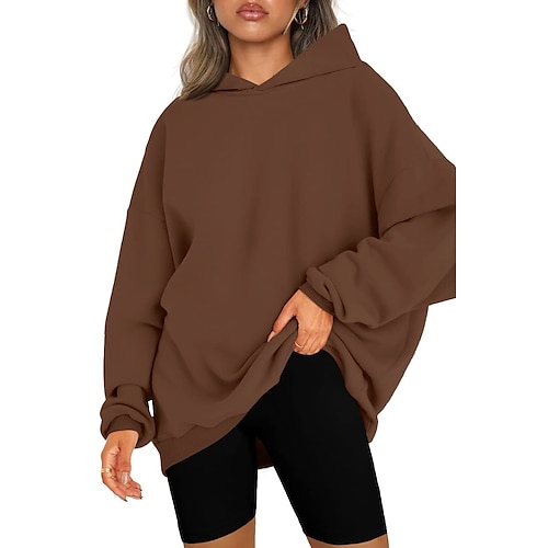 

Übergroße Damen-Kapuzenpullover, Sweatshirts, Fleece-Kapuzenpullover, Tops, Pullover, lässig, bequem, Herbstmode, Outfits, Kleidung 2023