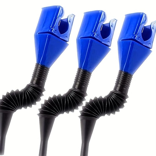 

3pcs Flexible Draining Tool New Universal Plastic Clasp Funnel Multi-Function Convenient Large Wide Mouth for Automotive Oil and Household Uses