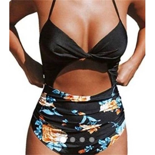 

Maillots de Bain Une pièce Maillot de bain Femme Imprimé Floral Normal Body Maillots de bain Sportif Tenues de plage Vacances