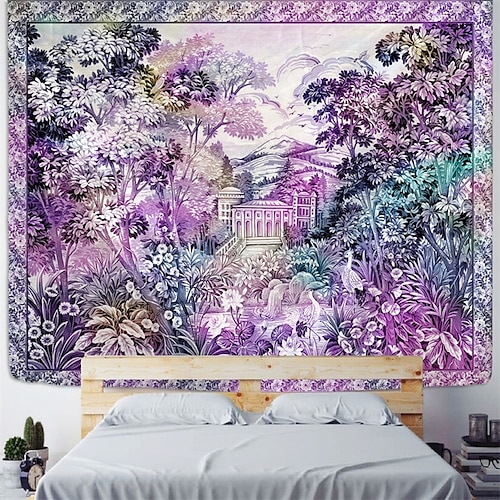 

Toile de Jouey Wandteppich zum Aufhängen, großer Wandteppich, Wanddekoration, Fotohintergrund, Decke, Vorhang, Zuhause, Schlafzimmer, Wohnzimmer, Dekoration