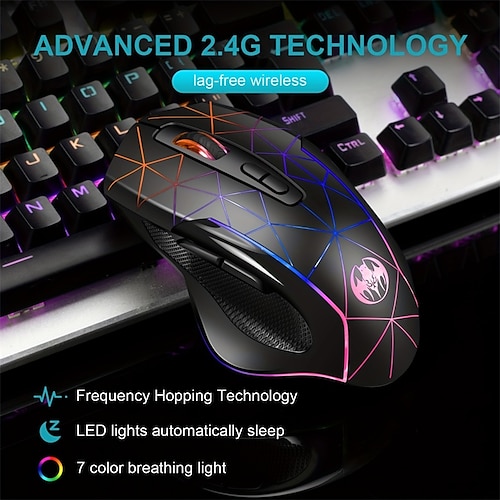 

2.4G Wireless Charging Mouse The Perfect Gaming and Office Companion for Laptop Computers