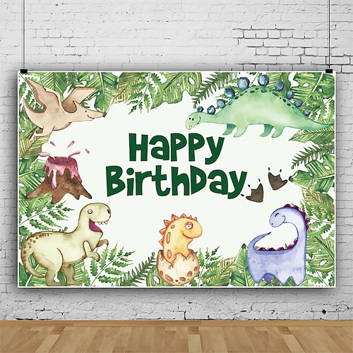 

1pc Cartoon Animal Dinosaur Children's Birthday Party Decoration Background Cloth Photography Background Props