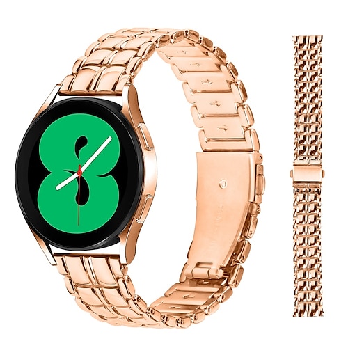 

Pulseiras de Relógio para Samsung Galaxy Watch 6/5/4 40/44mm, Galaxy Watch 5 Pro 45mm, Galaxy Watch 4/6 Classic 42/46/43/47mm, Watch 3, Active 2, Gear S2 Aço Inoxidável Substituição Alça Luxo