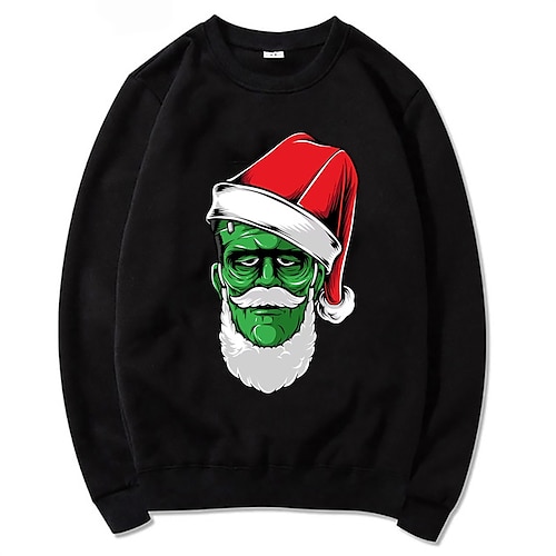 

Christmas Cosplay Cartoon Manga Sweatshirt Anime Graphic Top For Men's Women's Unisex Adults' Hot Stamping 100% Polyester Party Festival