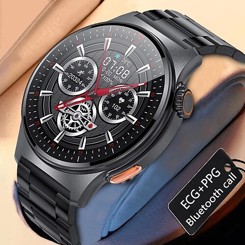 

iMosi QW49 Montre intelligente 1.39 pouce Smartwatch Montre Connectée Bluetooth Podomètre Rappel d'Appel Moniteur d'Activité Compatible avec Android iOS Femme Hommes Mode Mains-Libres Imperméable