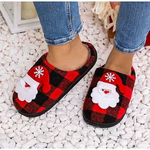 

Muñeco de Nieve Papá Noel Zapatillas Hombre Mujer Navidad Navidad Nochebuena Adulto Fiesta Navidad Poliéster Zapatos