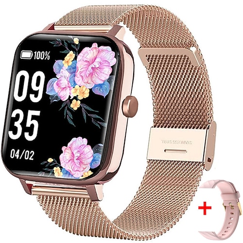 

LW83 Reloj inteligente 1.83 pulgada Smartwatch Reloj elegante Bluetooth Podómetro Recordatorio de Llamadas Seguimiento de Actividad Compatible con Android iOS Mujer Hombre Larga espera Llamadas con