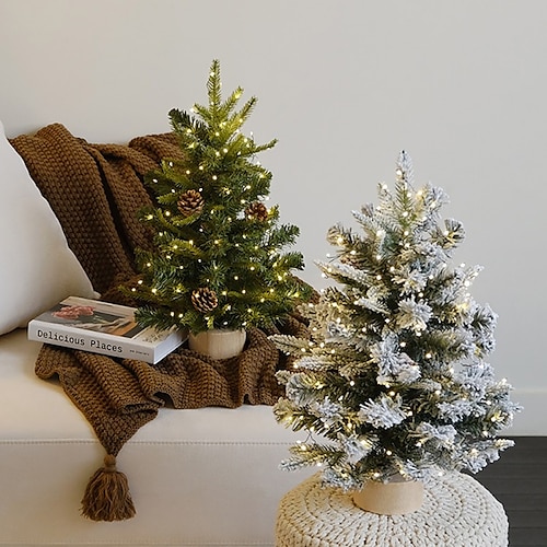 

Christmas Decorations 45/60/90 Desktop Christmas Tree Small Tree Pvc Mixed Christmas Tree