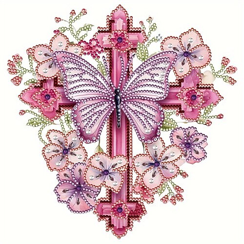 

1 Stück Tier DIY Diamant Malerei Schmetterling Kreuz Diamant Malerei Handwerk Zuhause Geschenk ohne Rahmen