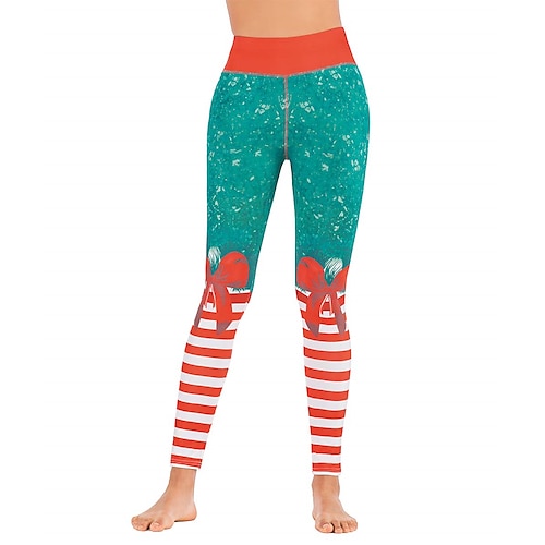 

père Noël Leggings Pantalons de Jogging Femme Noël Noël la veille de Noël Adulte Noël Réveillon du nouvel an Polyester Lycra Spandex Pantalon