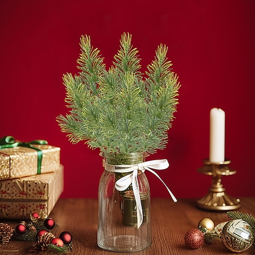 

50pçs Natal / Feriado Árvores de Natal / Enfeites de Natal / Guirlandas e Guirlandas de Natal, Decorações de férias Festa Jardim Decoração do casamento 239 cm