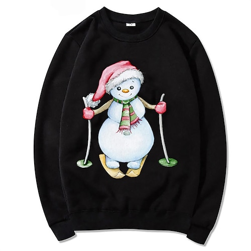 

Christmas Cosplay Cartoon Manga Sweatshirt Anime Graphic Top For Men's Women's Unisex Adults' Hot Stamping 100% Polyester Party Festival